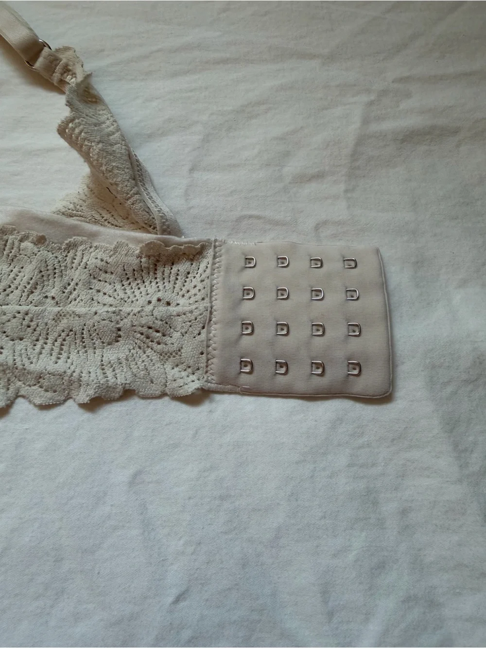 Aerie Sunnie Real Good Full Coverage Lightly Lined Bra Beige 34B Lace